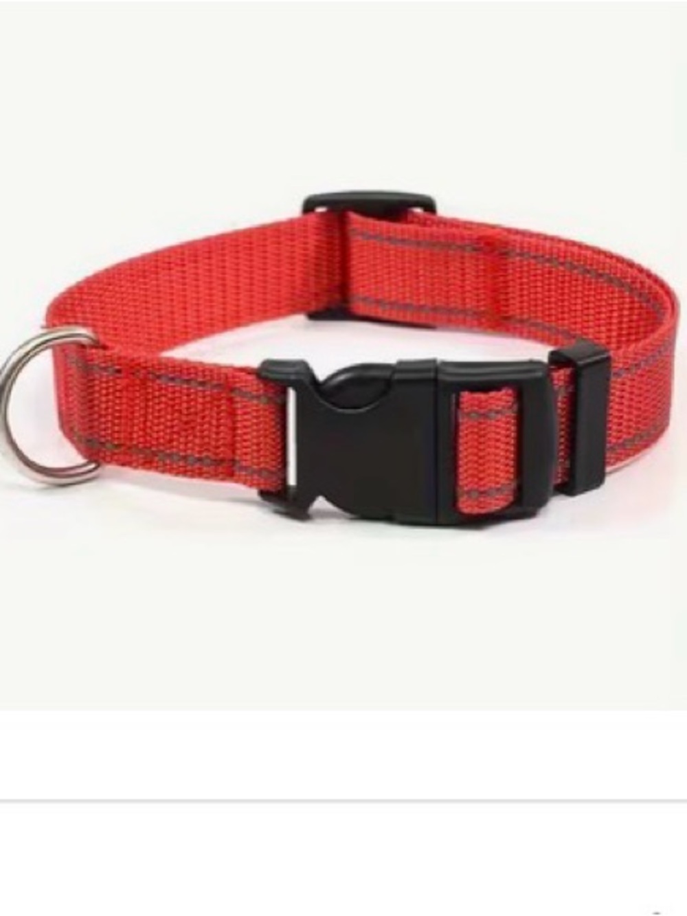 Source Unknown Red Dog Collar with Black Buckle